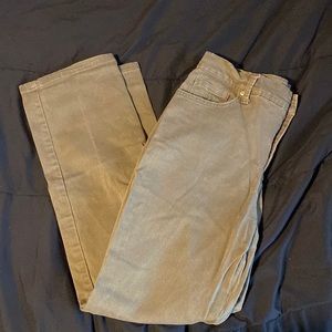 army green boyfriend style jeans